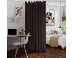 Ruimteverdeler - Zilveren scheidingswand - Woonkamer slaapkamer - Zonder boren - 100 x 3 cm - Zilver