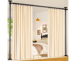 Ruimteverdeler zonder boren - verstelbaar - 1 stuk - roestvrij staal