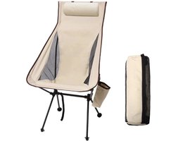 Rumi Campingstoel - vouwstoel 7 standen - Comfortabele Kampeerstoel - Ligstand - Inklapbare stoel - Klapstoel - Zwart vouwstoel - vouwstoel 120 kg draagvermogen - Aluminium frame met duurzame stof - Sterke vouwstoel