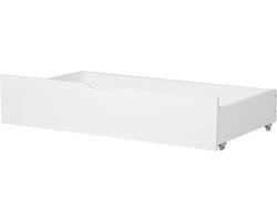 RUMILLY - Bedlade set van 2 - Wit - Dennenhout