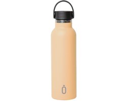 Runbott Roestvrijstalen Fles Met Keramische Coating - 600ml - Abricot