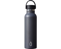 Runbott Roestvrijstalen Fles Met Keramische Coating - 600ml - Anthracite