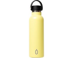 Runbott Roestvrijstalen Fles Met Keramische Coating - 600ml - Lemon