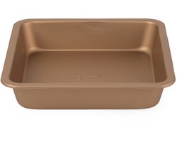 Russell Hobbs 22cm koolstofstaal gouden vierkante braad- en bakpan