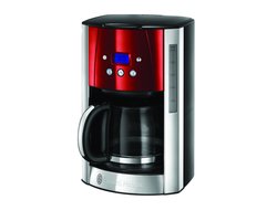 Russell Hobbs 23240-56 Luna Solar Red - Filterkoffiezetapparaat met glazen kan - Rood