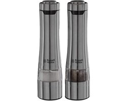 Russell Hobbs Peper- en zoutmolen set (elektrische kruidenmolen, zwart)