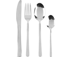 Russell Hobbs RH00023 24-delige Bestekset – Vienna RVS Bestekservice voor 6 Personen, Mes & Vork Zilverwerk, Vaatwasmachinebestendige Messen Vorken Lepels, Spiegelgepolijste Afwerking