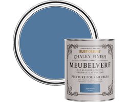 Rust-Oleum Blauw Chalky Finish Meubelverf - Zijdeblauw 750ml