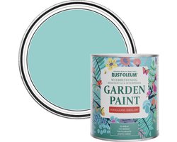 Rust-Oleum Blauw Tuinverf Hoogglans - Groenblauw 750ml