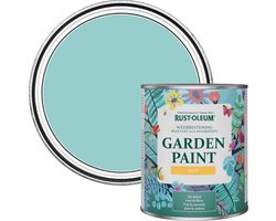 Rust-Oleum Blauw Tuinverf Matt - Groenblauw 750ml
