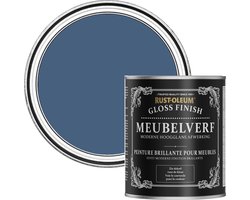 Rust-Oleum Donkerblauw Meubelverf Hoogglans - Inktblauw 750ml