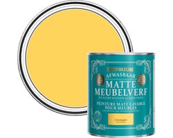 Rust-Oleum Geel Afwasbaar Matte Meubelverf - Citroengelei 750ml