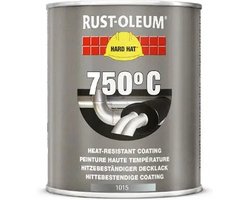 Rust-Oleum Hittebestendige Verf - 0,75 Liter - Zwart - Metaalverf