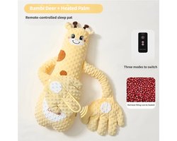 Rustgevend lichaamskussen – Babykussen – Babyspeelgoed – Zacht & comfortabel – Wasbaar – Troostend knuffelkussen – Helpt de baby rustig te slapen – Biedt een gevoel van veiligheid (als een knuffel van mama) – Met afstandsbediening – 64 × 28 cm