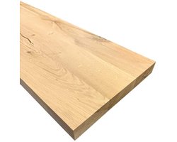 Rustiek eiken wandplank | Zwevend | 4cm dik | 30cm diep | 160cm lang | Blinde bevestiging | Boekenplank | Fotolijst plank | Recht | Rustiek