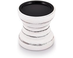 Rustieke houten kaarshouder voor huisdecoratie en speciale gelegenheden - 10,16 cm