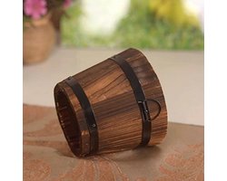 Rustieke Houten Whisky Emmer Planter voor Binnen en Buiten - Tuin Decoratie