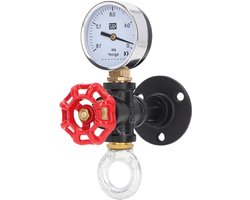 Rustieke kleerhanger industriële pijp kapstok rek - praktische wandmontage - heavy duty - voor hoed gewaad handdoek - thuis en op kantoor .