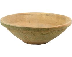 Rustieke Terra Cotta Schaal - Aardewerk Kom - Decoratie Binnen Buiten - Handgemaakt Ambachtelijk - 8 Inch Diameter - Antiek Rood