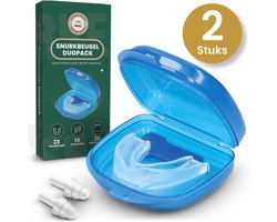 Rustige Nacht® Anti Snurk Beugel - Snurkbeugel Duopack - Speciaal Voor Mondsnurkers - Snurkbitje