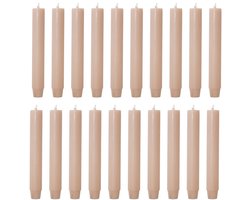 Rustik Lys chique mooie dinerkaarsen pak van 20 stuks 2.6 x 18 cm in de kleur Iced Apricot