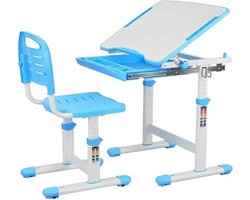 Rustive Kinderbureau - Incl. Stoellade & Leesstandaard - Met Kinder Bureaustoel - Van 3-10 Jaar - Studie Tafel Kinderen