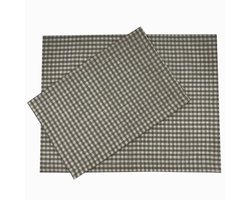 Rut placemat chocolate - set van 4