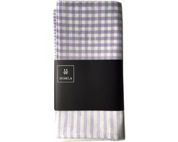 Rut/rakel theedoek lilac - 50 x 70 cm - in set van 2