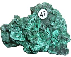 Ruwe Brok Malachiet 204gram A+kwaliteit nr. 47
