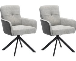 RV Design Eetkamerstoel Fred - Ecru (set van 2 stoelen)