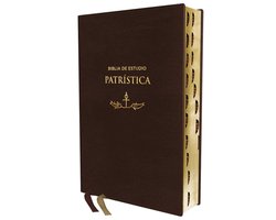 Rvr, Biblia de Estudio Patrística, Leathersoft, Marrón, Interior a DOS Colores, Con Índice, Palabras de Jesús En Rojo, Comfort Print