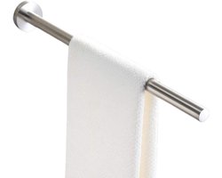RVS badkamer handdoekrek geborsteld wand handdoekrek 40 cm