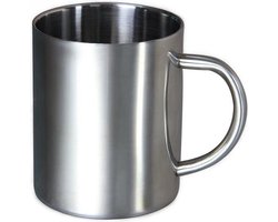 RVS beker - mok - koffiebeker - koffiemok - reisbeker - reismok - dubbelwandig - roestvrij staal