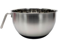 RVS beslagkom - diameter 24 cm - met greep