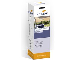 RVS bevestiging set schaduwdoek driehoek Nesling