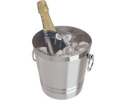 RVS Champagnekoeler emmer 4 liter - Isemmer voor Champagne en Witte Wijn