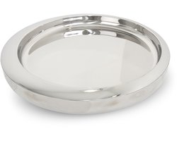 RVS D-Shape Bar Tray – Dubbelwandig Dienblad 55 cm – Professionele Horeca Serveertray – Zilver – Chic Horeca