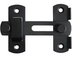 RVS Flip Latch Hasp Deurslot in Mat Zwart met Schroeven voor Deuren, Ramen, Kasten en Tuinaccessoires - Veiligheid en Duurzaamheid