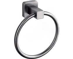 RVS geborstelde handdoek ring