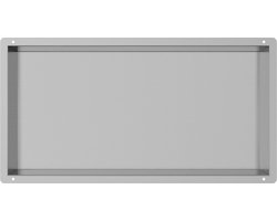 RVS Inbouwnis met tegelflens 30x60x7cm - Inbouwnis badkamer en Douche