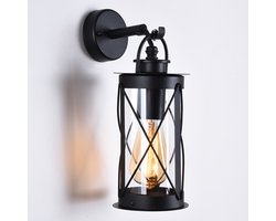 RVS industriële muurlamp Alicia