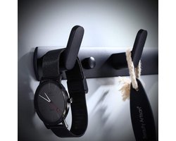 RVS kapstokhaken, wandgemonteerde kapstok, 4 haken keuken slaapkamer handdoek bad spons voor het ophangen van jassen tassen hoeden