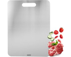 Rvs Snijplank - Snijplanken - Cutting Board - Snijplankenset - 25x15cm - Microplasticvrij - Trendy Nu