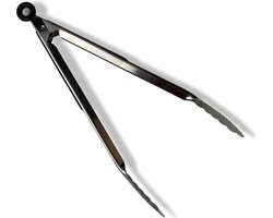 RVS - Vleestang - BBQ tang - Barbecue Accessoires - Keuken Tang - Anti slip handvat met slot - Salade Tang -