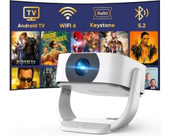 RVV® Mini beamers - Projector - Mini beamer - Wit - ‎25cm x 23cm x 20cm