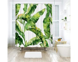 RX Goods® Tropisch Jungle Douchegordijn - 180x180cm - Incl. 12 Ringen - Waterafstotend - Polyester