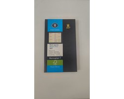 Ryam Agenda 2027 Memoplan 7 - Creme papier - 1week/2pag assorti 9x15 cm - Donker Blauw