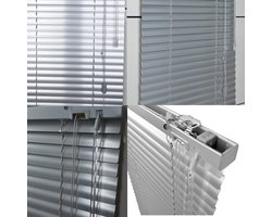 S SIENOC Alu Aluminium jaloezie Aluminium Klemmfix Jaloezie voor spanlatten Opklapbaar rolgordijn Gordijn Raam - ShopVlot