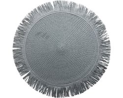S/2 Placemats ø38cm Donkergrijs