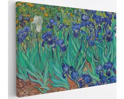 Saammp Canvas Schilderij - Irissen - Van Gogh - Oude Meesters - 30x20 - Foto op canvas - Wanddecoratie - muurdecoratie Woonkamer - Slaapkamer decoratie - Canvas Print
